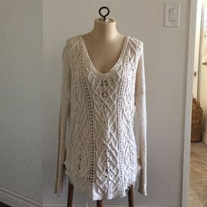 Free People Crochet Sweater